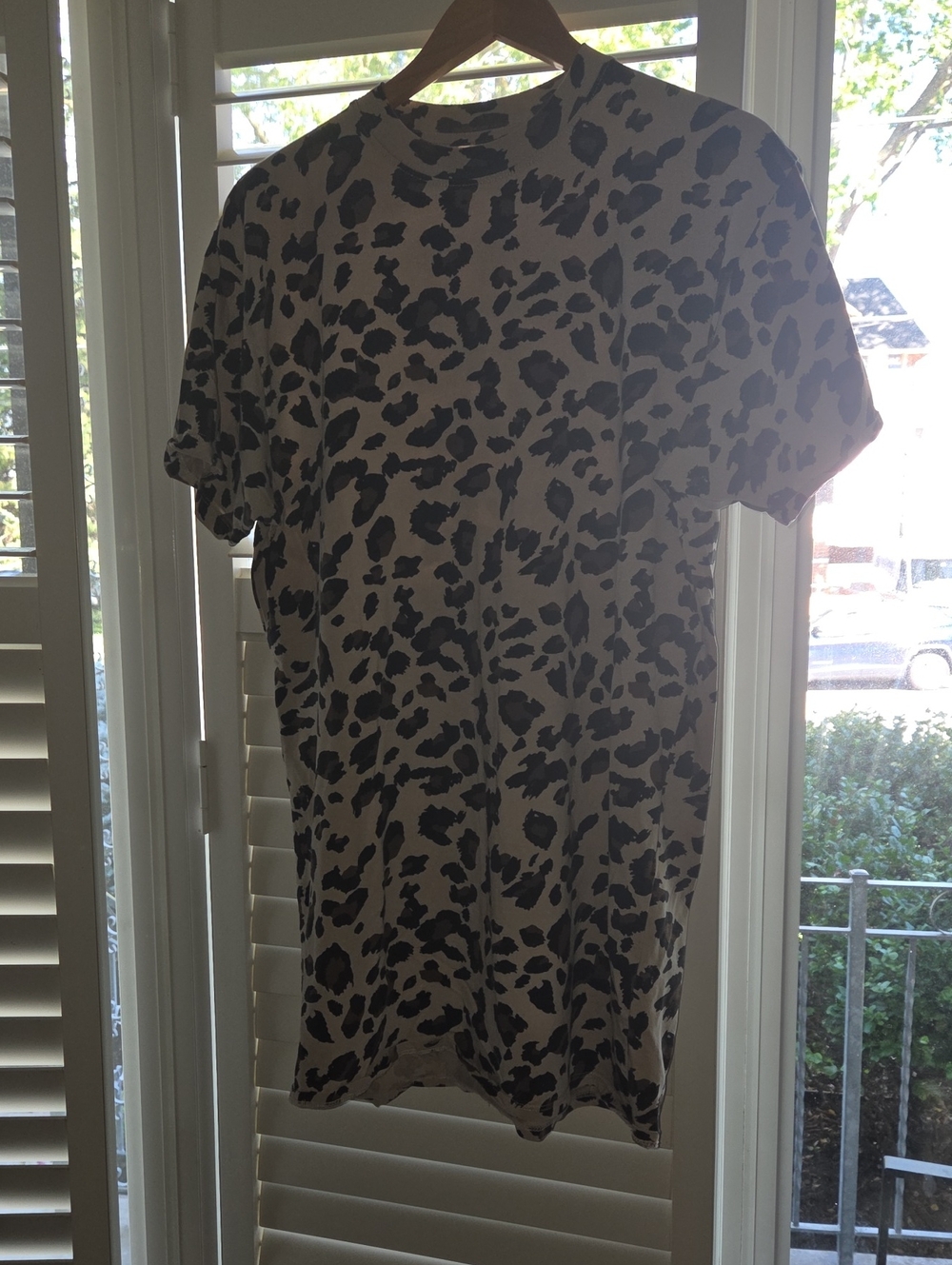 Brunette The Label Beige Short-Sleeve Animal Print TeeDress